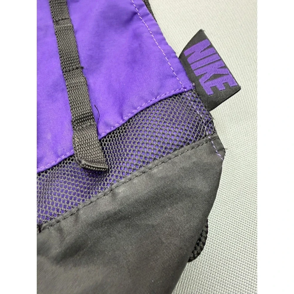 Nike Drawstring Sackpack Cinch Bag Backpack Purple Black Daisy Chain Unisex O/S